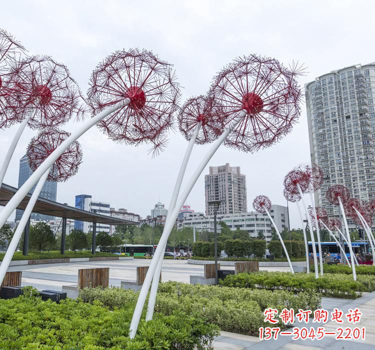 甘肃不锈钢蒲公英雕塑色彩缤纷的自然之美