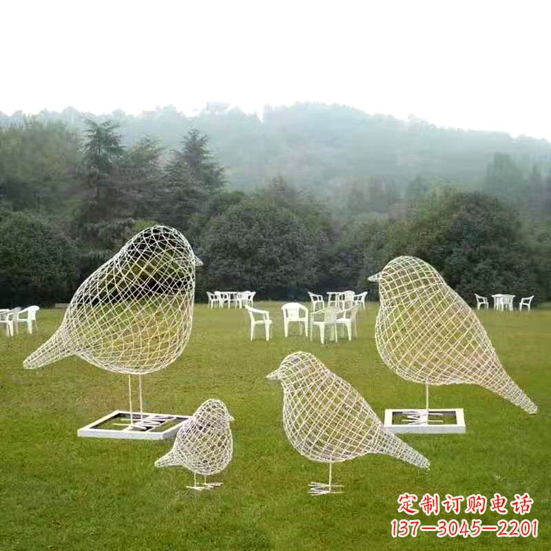甘肃精美鸽子雕塑，点缀绿地园林