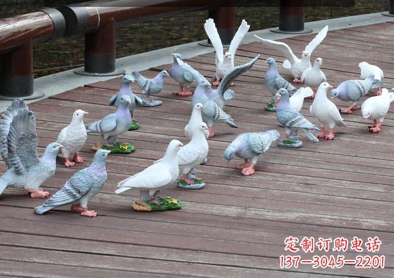 甘肃精致的不锈钢鸽子雕塑
