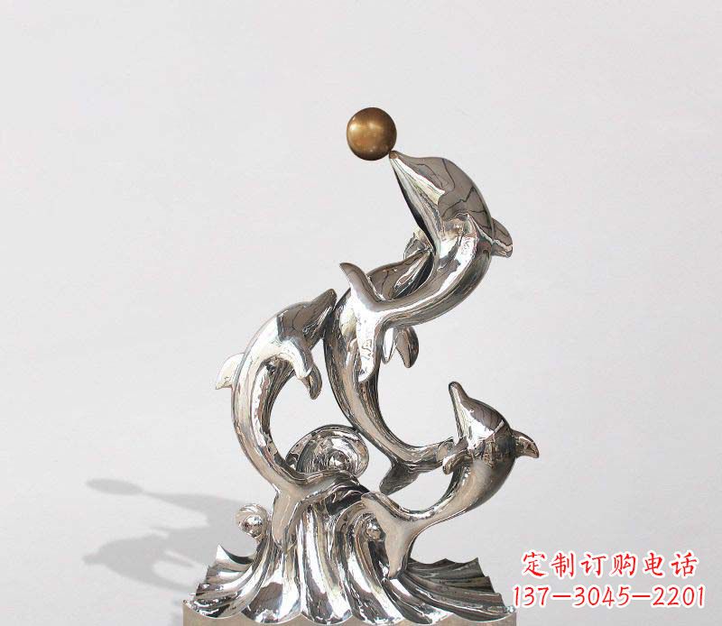 甘肃不锈钢海豚雕塑精美的艺术杰作