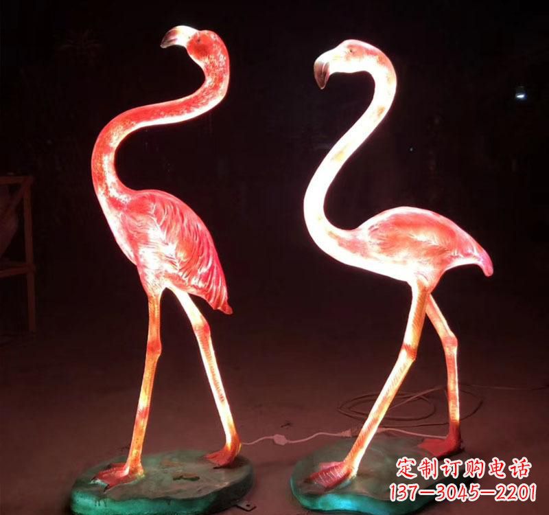 甘肃不锈钢火烈鸟绚丽多彩的艺术品