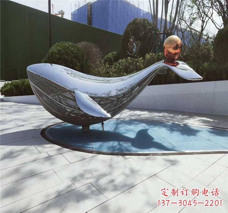 甘肃不锈钢海豚雕塑艺术与科技的完美结合