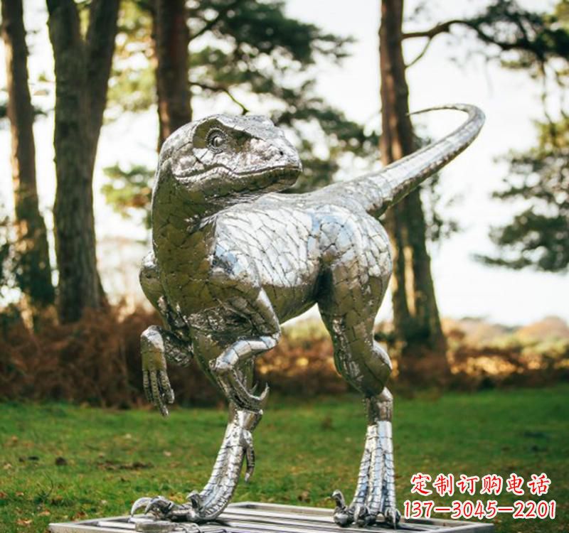 甘肃不锈钢恐龙雕塑一种古老灵动的艺术