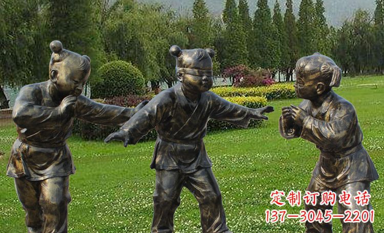 甘肃儿童的心灵世界——不锈钢儿童雕塑