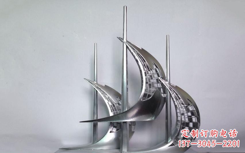 甘肃不锈钢帆船雕塑——海洋之旅的象征
