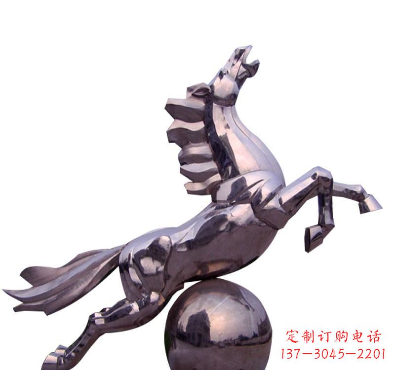 甘肃不锈钢飞马城市雕塑