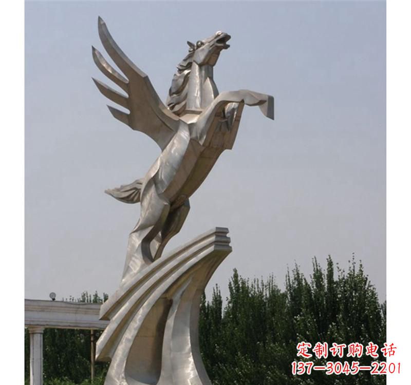 甘肃不锈钢飞马雕塑精美雕塑艺术