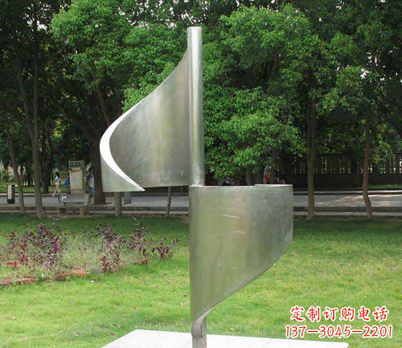 甘肃精美不锈钢风车雕塑