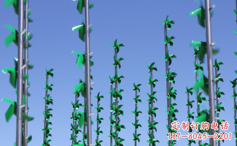 甘肃不锈钢风车雕塑灵动而又精致
