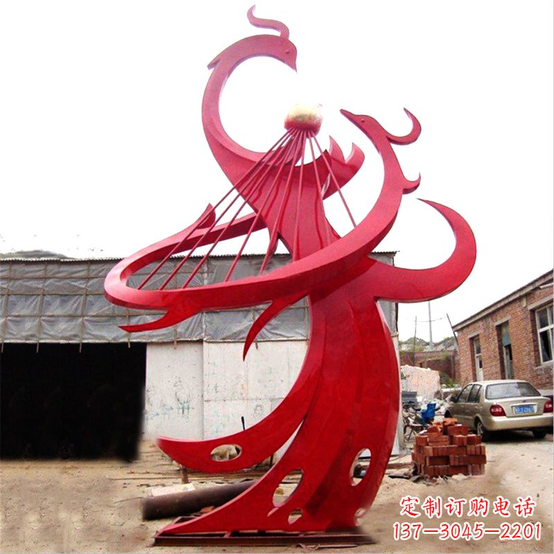 甘肃不锈钢凤凰雕塑绚丽多彩的艺术瑰宝