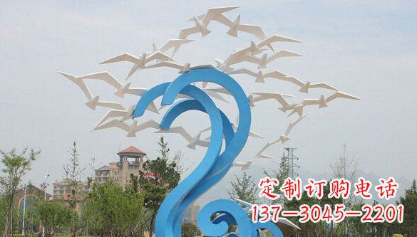 甘肃鸽子雕塑不锈钢的象征