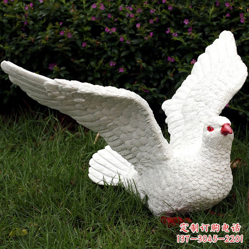 甘肃不锈钢鸽子雕塑象征和平与美好