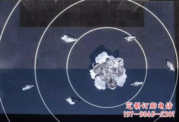 甘肃不锈钢莲花雕塑——给公园增添一抹绚丽