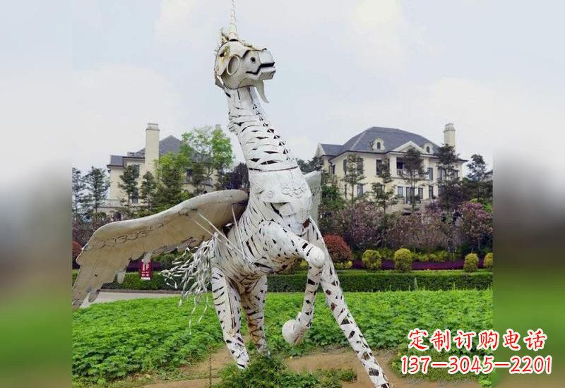 甘肃不锈钢独角兽雕塑