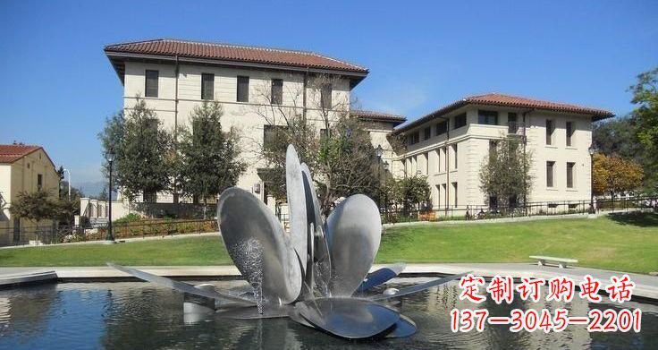 甘肃不锈钢喷泉雕塑——美的象征