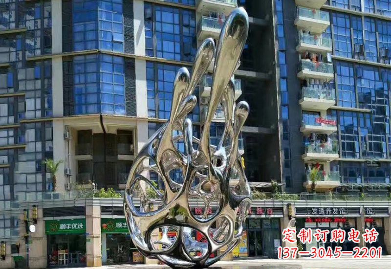 甘肃不锈钢龙雕塑——象征着力量与灵气