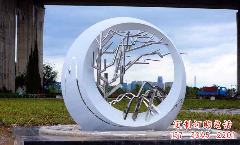 甘肃不锈钢树枝雕塑艺术与环保的完美结合