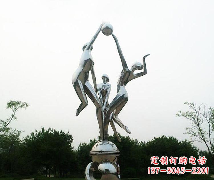 甘肃排球女孩雕塑