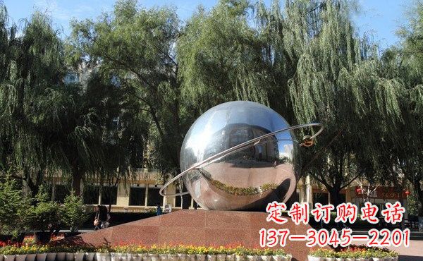 甘肃不锈钢地球雕塑——缅怀美好家园