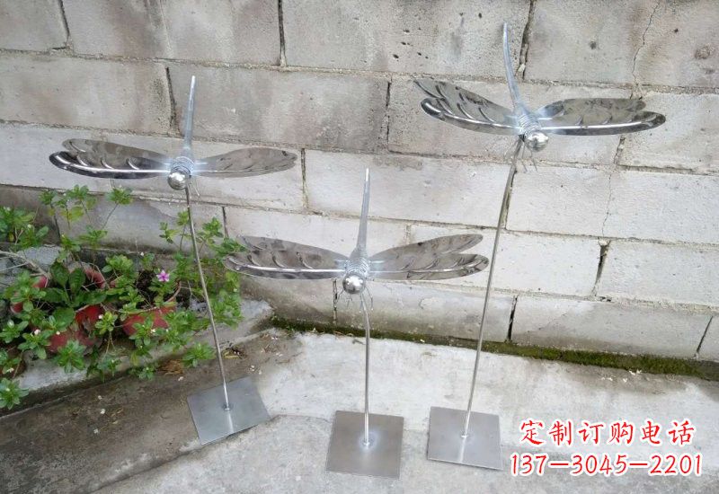 甘肃动物雕塑不锈钢蜻蜓的精美镜面