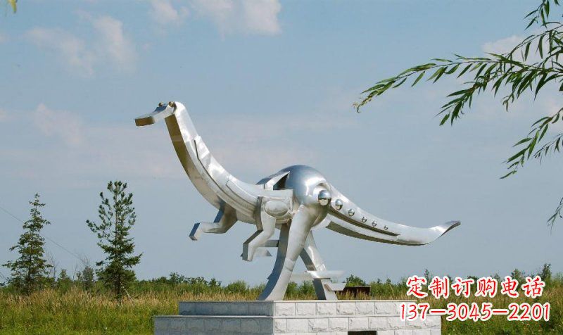 甘肃不锈钢鸭嘴龙雕塑艺术与自然完美结合