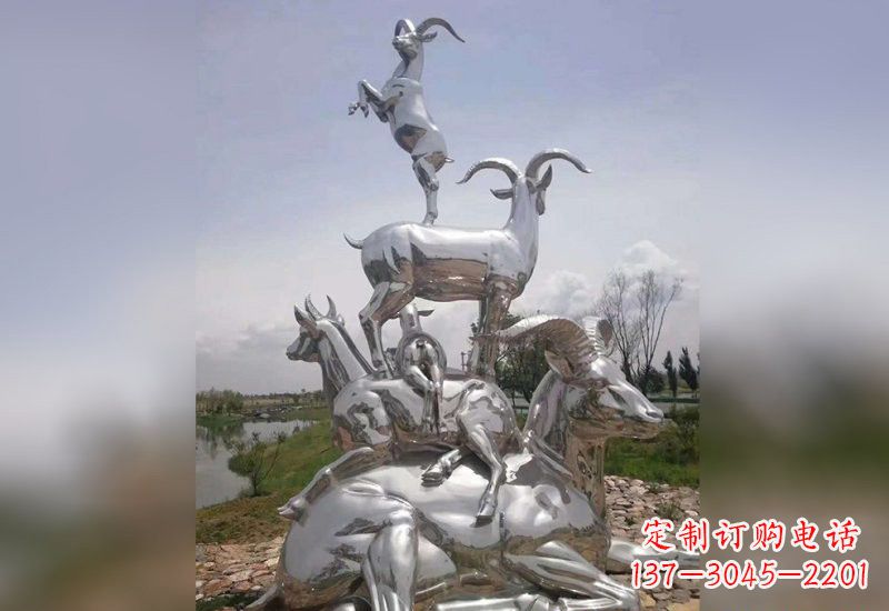 甘肃不锈钢羊雕塑精美绝伦