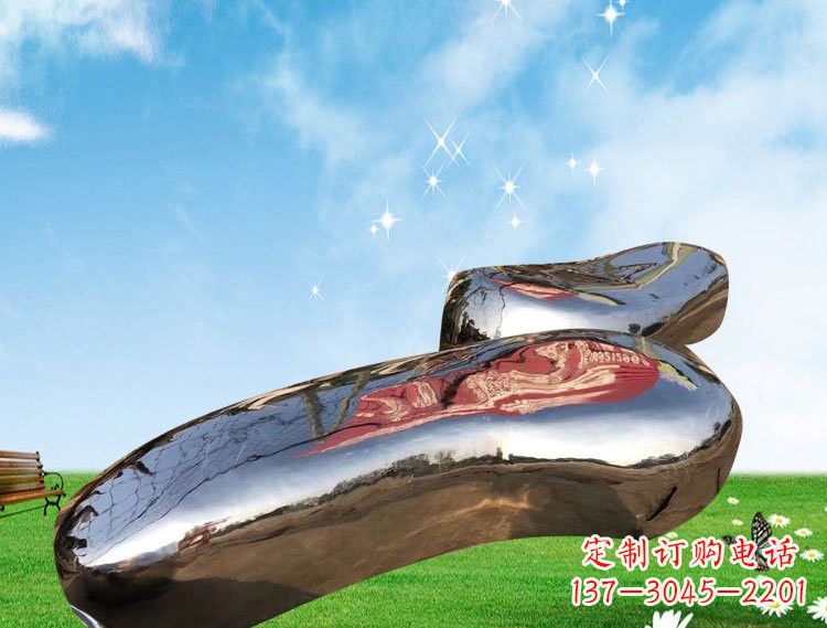 甘肃精美的不锈钢鹅卵石雕塑