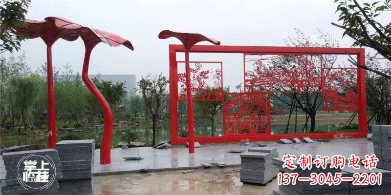 甘肃不锈钢剪纸龙凤雕塑精美雕刻传承古老文化