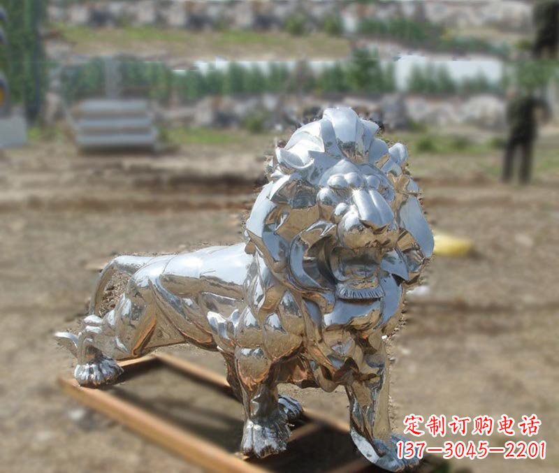 甘肃不锈钢雕刻的狮子