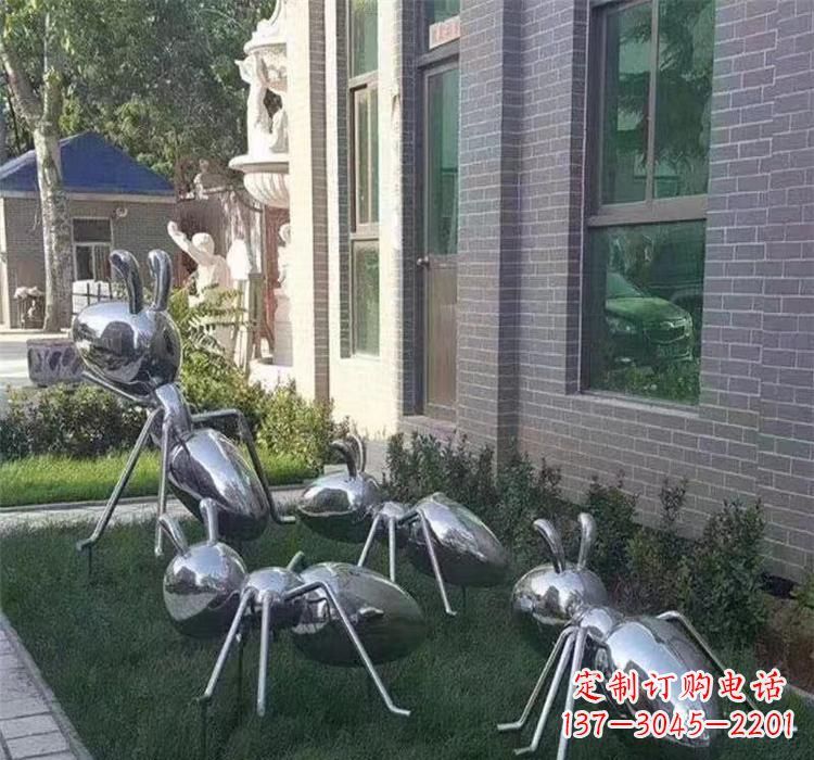 甘肃不锈钢蚂蚁雕塑—精致细腻的艺术品