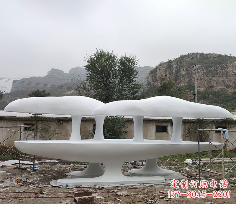甘肃不锈钢蘑菇雕塑美丽的景观装置