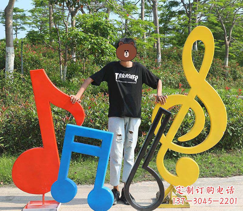 甘肃不锈钢公园音符雕塑——精美绝伦