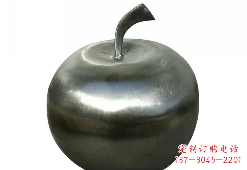 甘肃不锈钢苹果雕塑精美的艺术之作