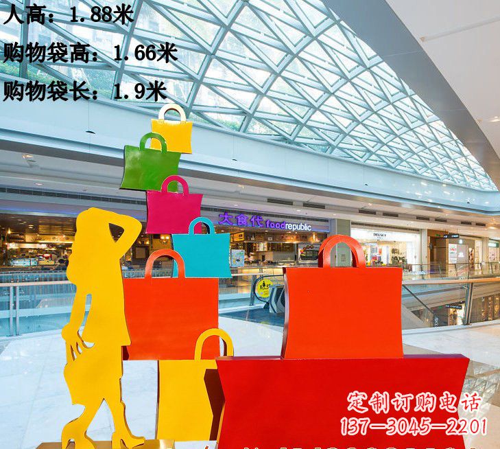 甘肃不锈钢购物袋雕塑艺术品的独特之处