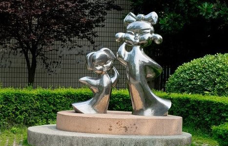 甘肃不锈钢古代儿童雕塑让每个孩子都有一个家