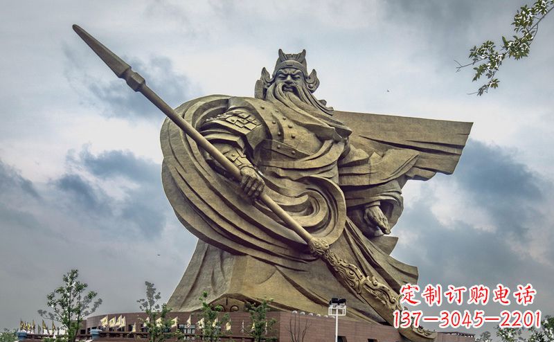 甘肃不锈钢关公广场雕塑传承中华文化