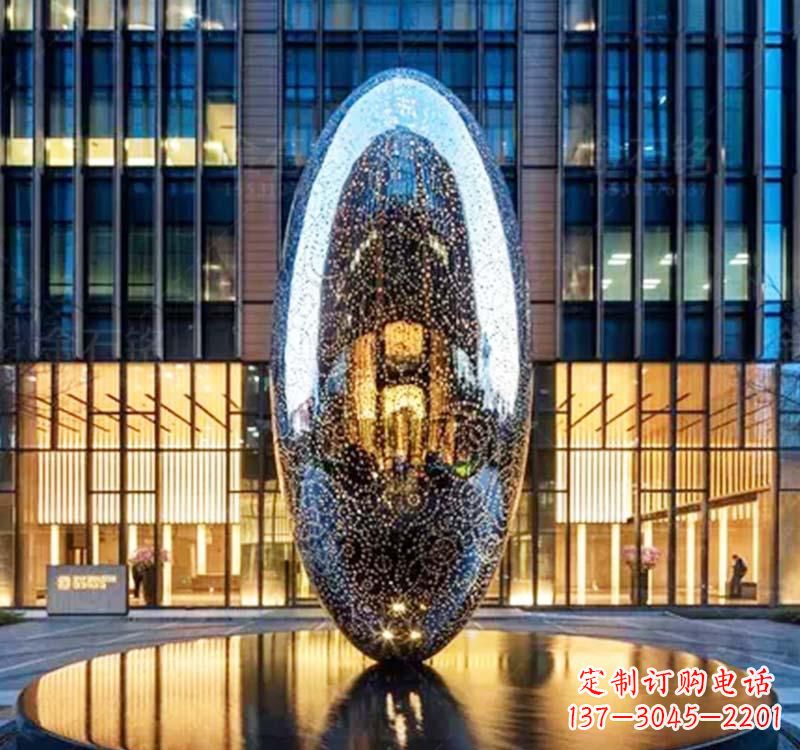 甘肃不锈钢圆环雕塑抽象艺术的完美诠释