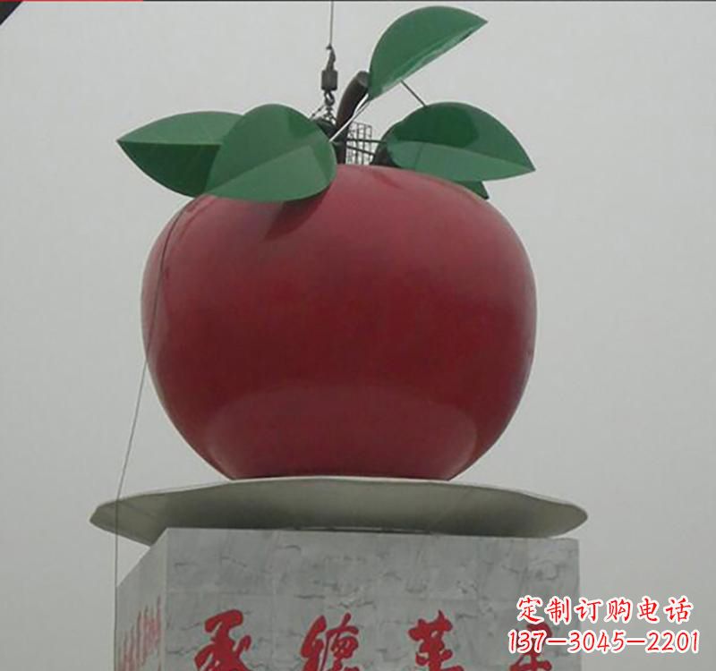 甘肃不锈钢苹果雕塑一件充满艺术气息的作品