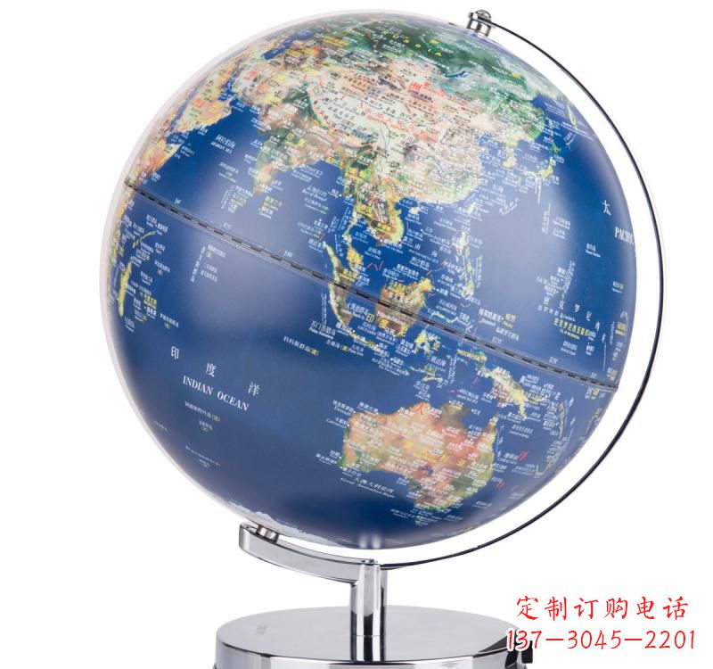 甘肃不锈钢地球仪雕塑精美的艺术品