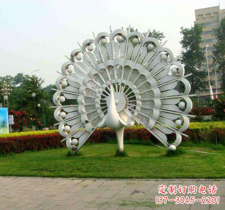 甘肃不锈钢孔雀雕塑艺术与美的完美结合