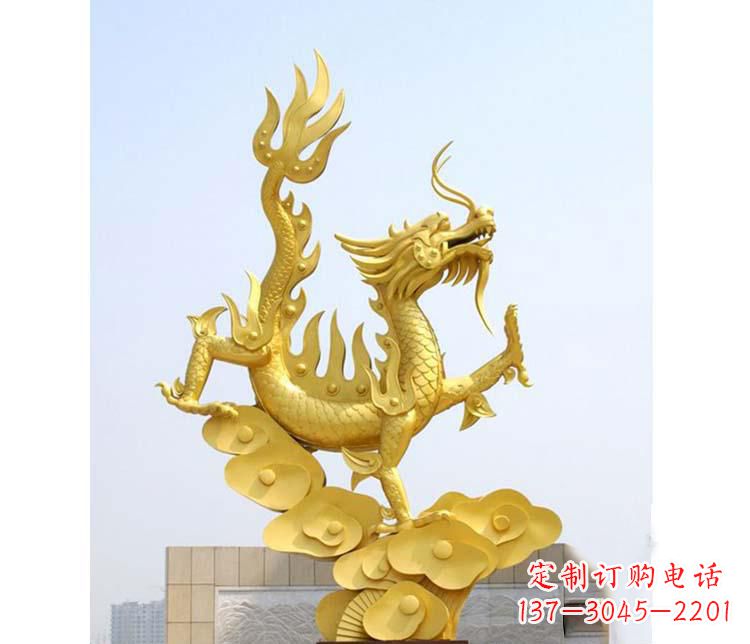 甘肃不锈钢虎跃雕塑——传承英雄气概