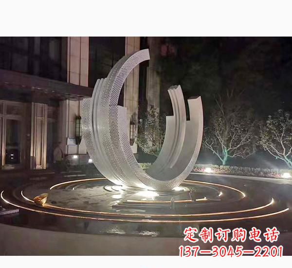甘肃不锈钢广场喷泉雕塑精美的艺术珍品