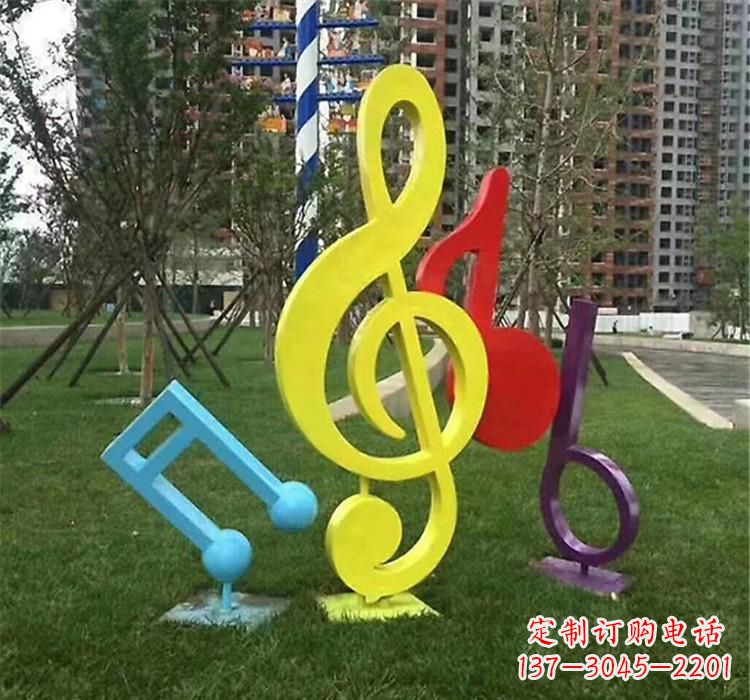 甘肃不锈钢音符雕塑音乐的流动之美