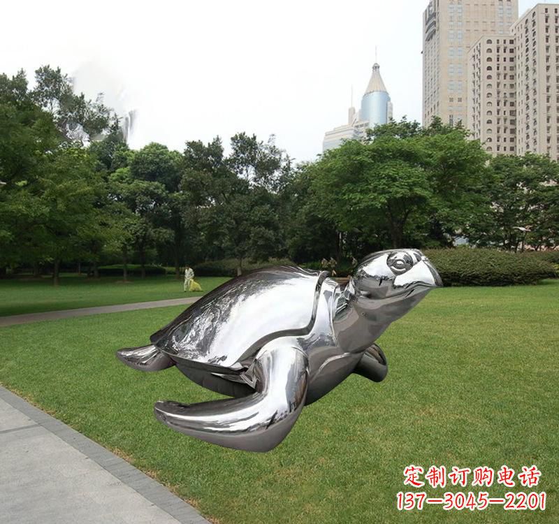甘肃不锈钢海龟雕塑传承海洋文化的象征