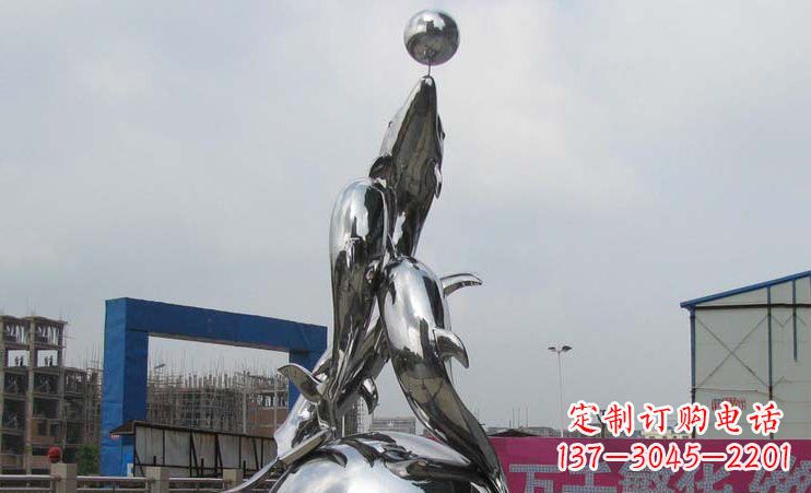 甘肃不锈钢海豚雕塑海洋之美的象征