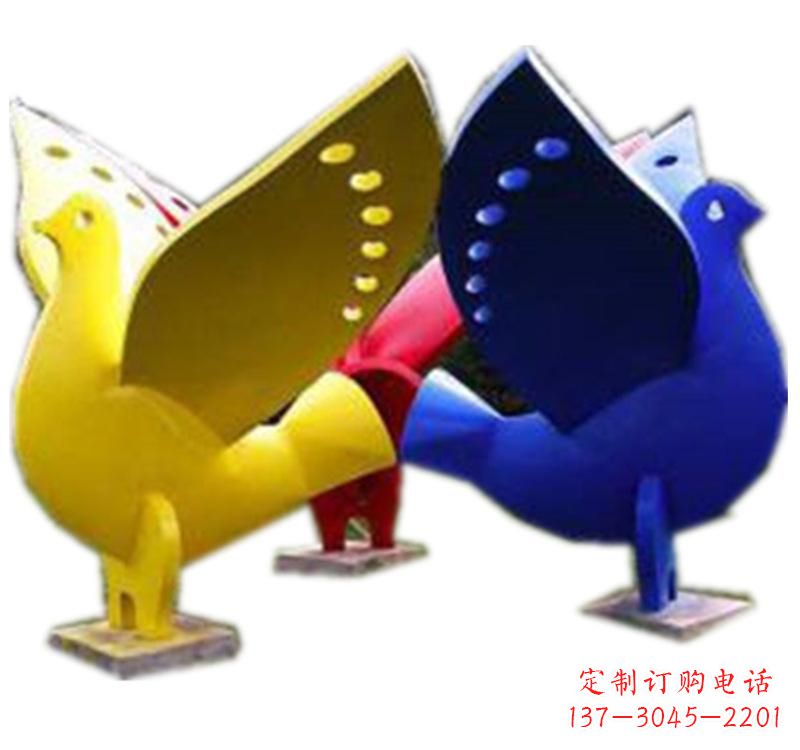 甘肃不锈钢制作的和平鸽雕塑
