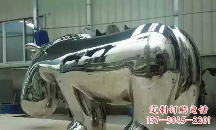 甘肃不锈钢河马雕塑一种新颖的艺术形式