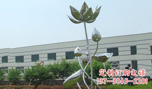甘肃不锈钢荷花雕塑
