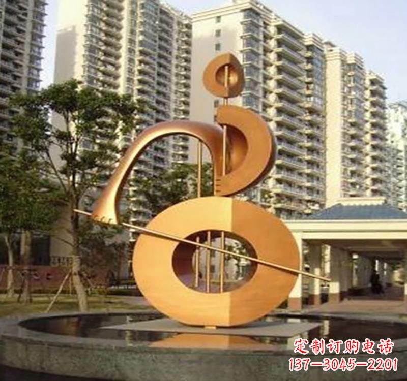 甘肃不锈钢葫芦乐器雕塑精致的艺术瑰宝