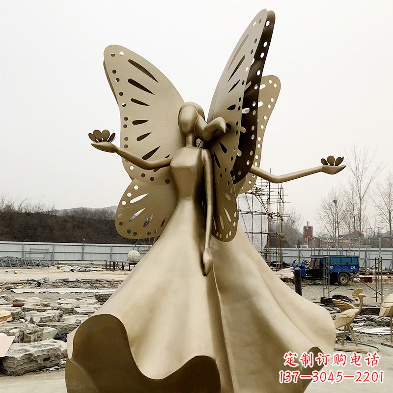 甘肃不锈钢蝴蝶少女艺术与美的完美结合